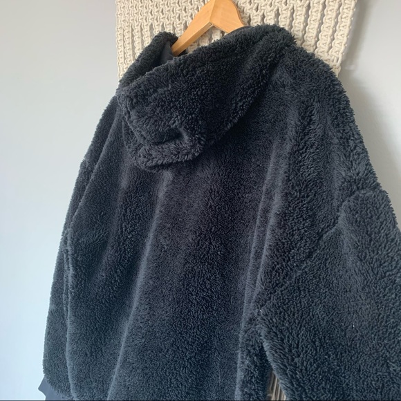 PACSUN 1/4 Zip Plush Sherpa Fleece Hoodie - Picture 4 of 11